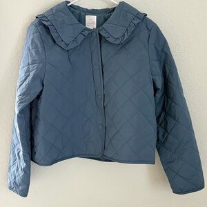 LC Lauren Conrad Ruffle Quilted Jacket